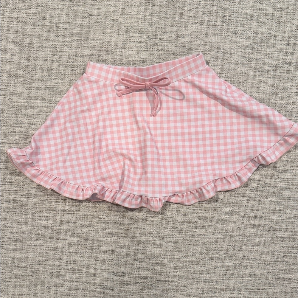 SweetHoney Pink Gingham Ruffle Skirt